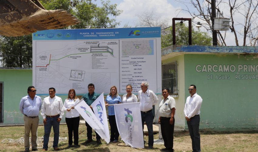 INICIO DE OBRA DE TRATAMIENTO DE AGUA EN CAMARGO